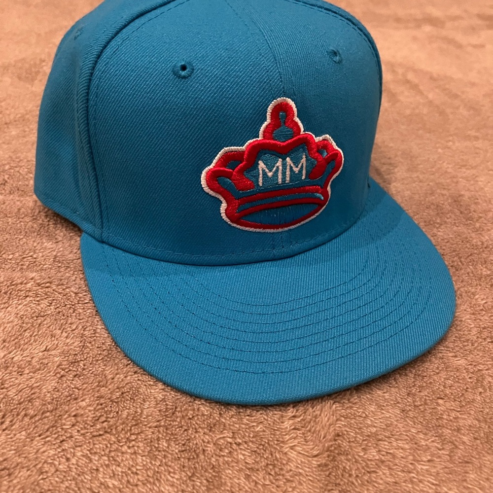 Miami Marlins MLB New Era City Connect "Blue Fan" 59FIFTY Fitted Hat